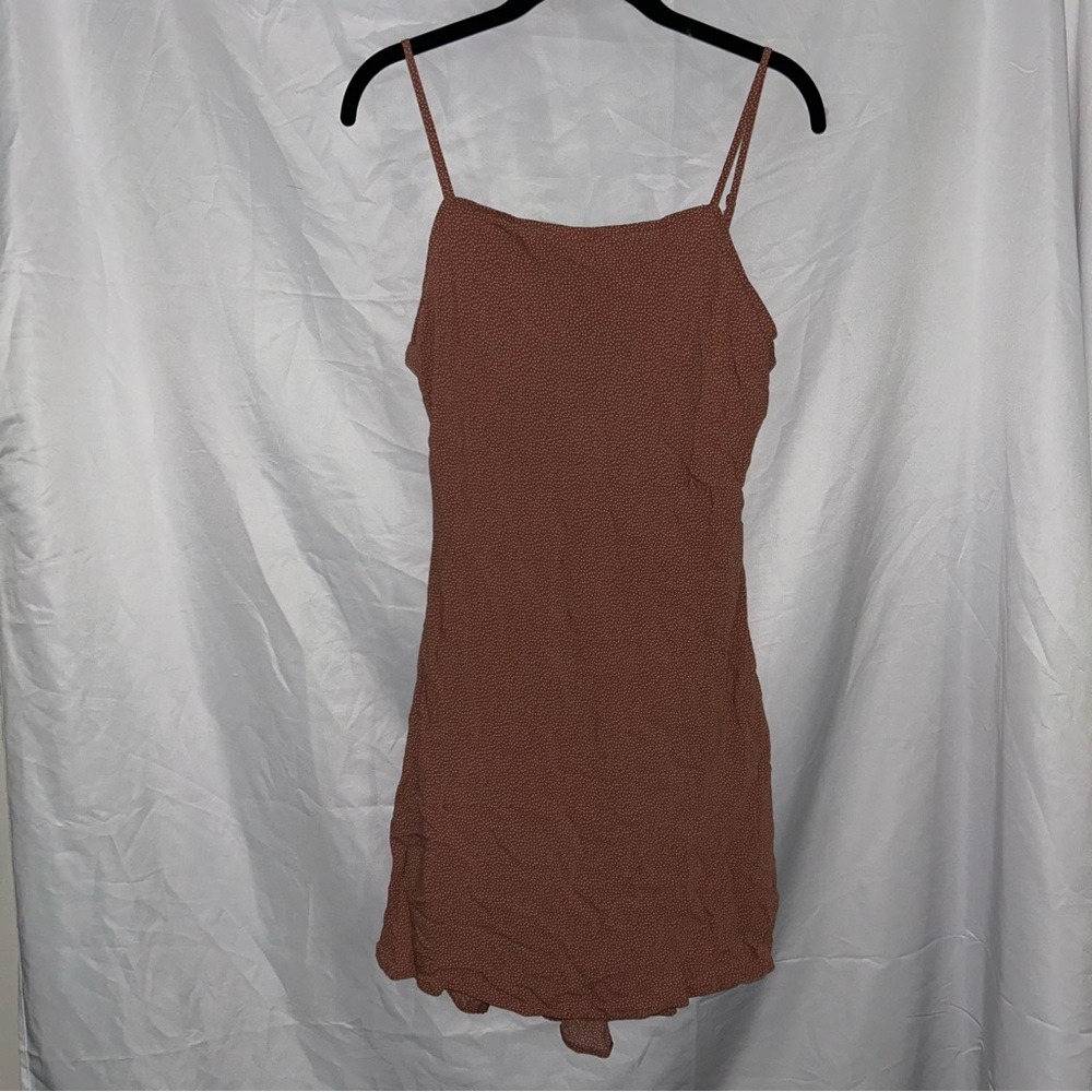 Abercrombie & Fitch Dress Dainty Polka Dot Sun Dress Thin Straps Petite